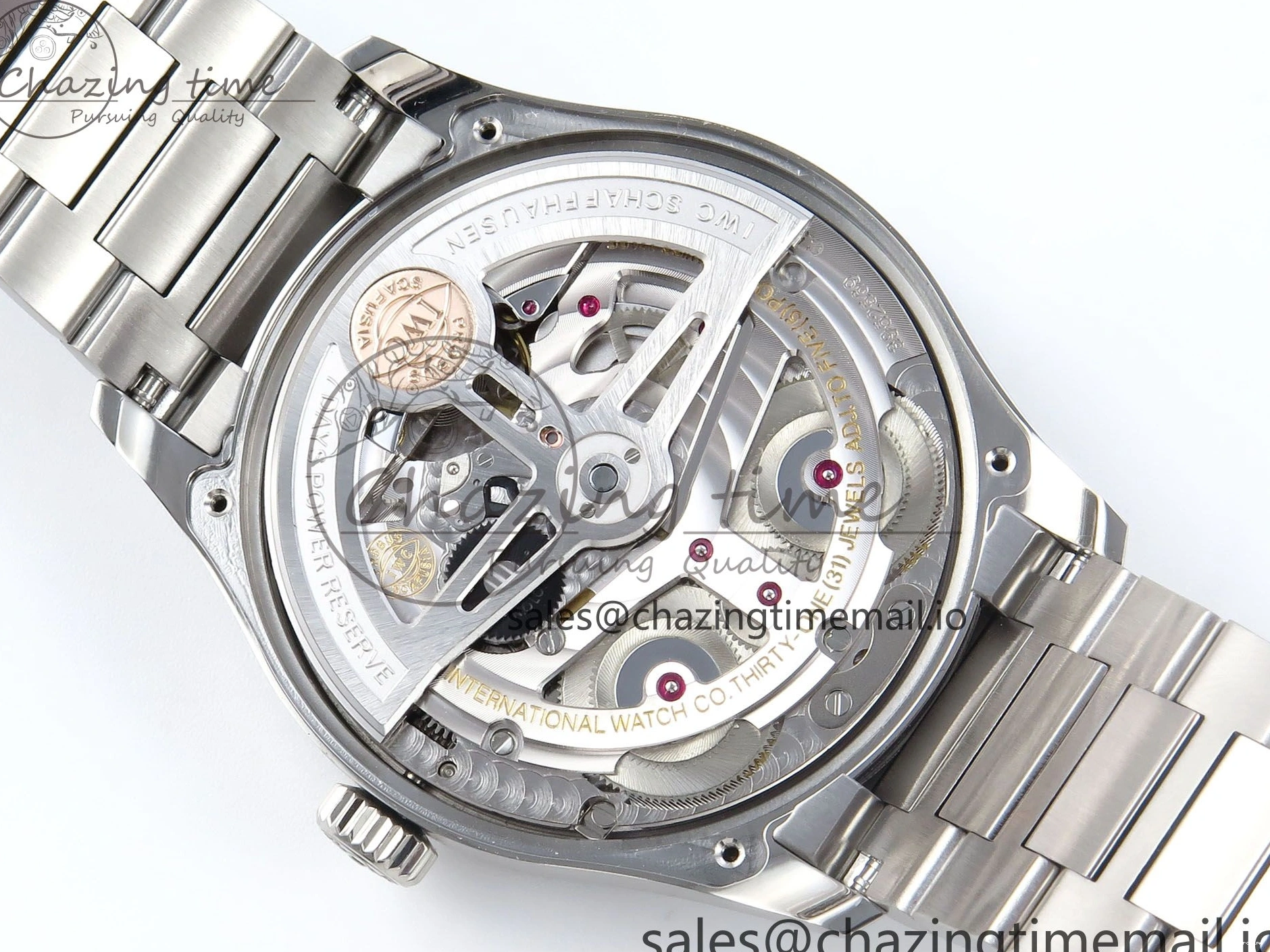 MIROTIME 0324 Portugieser Auto IWC0562A APSF 1:1 Best Edition White RG Dial on SS Bracelet A Unique 6991